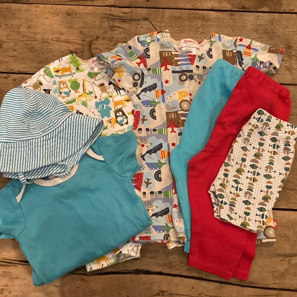 7 piece Zutano 0-6 m lot